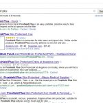 Google clicks on search results page